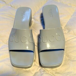 Gucci Blue Mules Slides size 39/9US